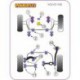 Volvo V50 (2004 onwards) Powerflex Front Lower Wishbone Rear Bush