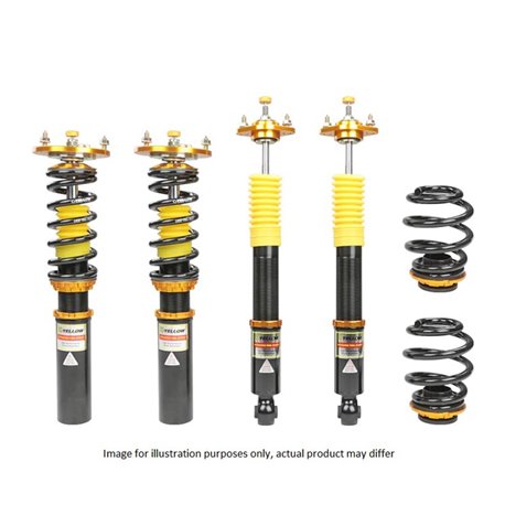 Yellow Speed Dynamic Pro Sport Coilovers - Acura Integra Da6 rear eye 90-93