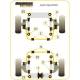Audi Coupe Quattro (1985-1996) Quattro (1980-1991) Quattro Sport (1984-1985) Powerflex Rear Differential Mount PFR3-107BLK