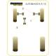 AUTOBIANCHI A112 (1969 - 1986) Inc ABARTH Powerflex Engine Stabilizer Bush PFF4-205BLK