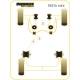 Ford Fiesta Mk4 (1995 - 1999) & Mk5 (1999 - 2002) Powerflex Rear Beam Mounting Bush PFR19-707BLK