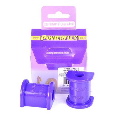 BMW E30 3 Series (1982 - 1991) Powerflex Rear Roll Bar Mounting Bush 14mm - 14mm PFR5-308-14