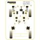 Volkswagen GOLF MODELS Powerflex Steering Rack Mount Bush PFF85-416BLK
