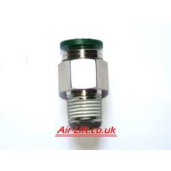 Straight- Male 1/4" NPT x 1/4" Tube
