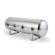 2.5 Gal Alum Air Tank - (4) 1/4" face ports, & 1/4" drain port - 20" L x 6" D - Polished