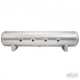4 Gal Alum Air Tank - (4) 1/4" face ports, (2) 3/8" end ports, & 1/4" drain port - 30" L x 6" D