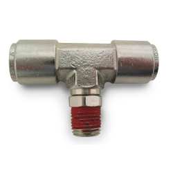 Branch Tee- Male 1/4" NPT x 3/8" Tube