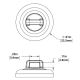 Mag Daddy Large Magnetic Zip Tie Mount (white)