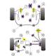 Mitsubishi Lancer Evolution 8-9 (inc 260) Powerflex Front Upper Engine Mount (Road Use)