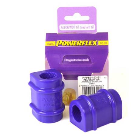 Peugeot 106 & 106 GTi/Rallye Powerflex Anti Roll Bar Bush 21mm - 21mm PFF50-103-21
