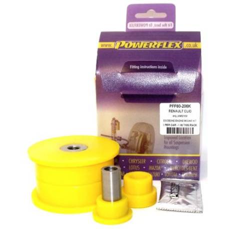 Renault Clio including 16v & Williams Powerflex Engine Dogbone Mount Kit (Williams) PFF60-206K