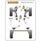 Renault Megane II inc RS 225/ R26 and Cup (2002 - 2008) Powerflex Rear Lower Engine Mounting Bush PFF60-526