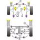 Subaru Forester SG (2002-2008) Powerflex Rear Subframe-Front Outrigger To Chassis Left Side
