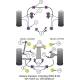 Subaru Impreza including WRX & STi/ (GH 10/07-12/10/ GR 02/08-12/10) Powerflex Anti Lift, Caster ADJUSTABLE Front Arm Rear Bush